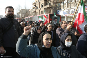 حضور سید حسن خمینی در اجتماع بزرگ مردم تهران