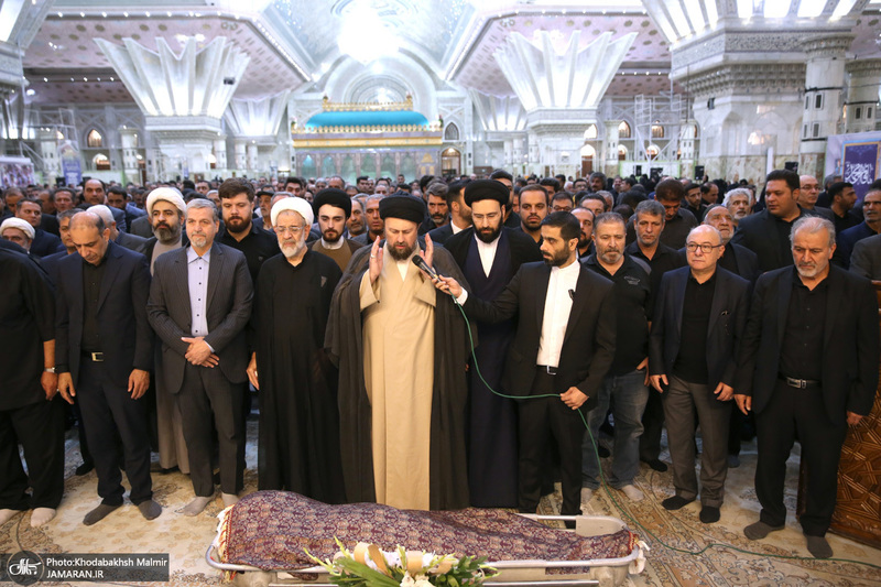 مراسم تشییع نوه حجت الاسلام والمسلمین علیخانی در حرم مطهر امام خمینی (س)