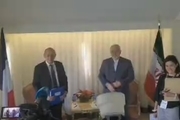 دیدار ظریف با وزیر خارجه فرانسه در نیویورک
