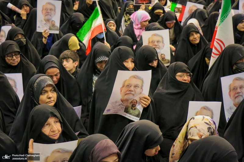 مراسم بزرگداشت شهید علی لاریجانی در حرم حضرت معصومه (س)