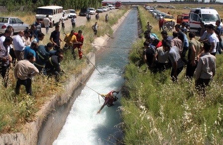 آبتنی مرگبار در کانال های قزوین