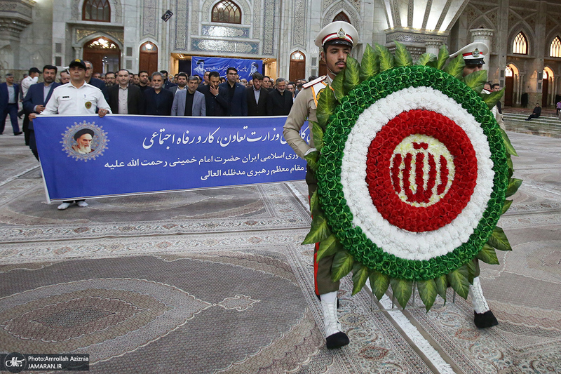 تجدید میثاق وزیر تعاون، کار و رفاه اجتماعی با آرمان های امام خمینی (س)