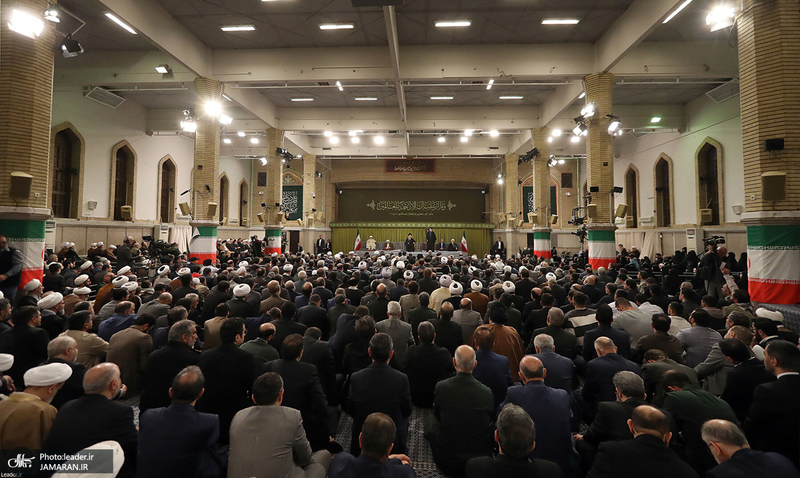 دیدار مسئولان نظام و سفرای کشورهای اسلامی با رهبر معظم انقلاب