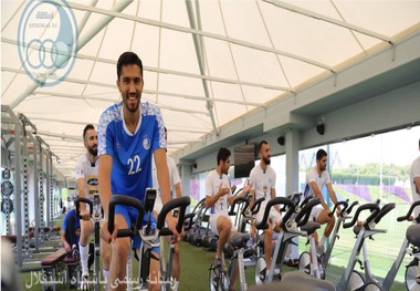 تمرین بدنسازی استقلالی‌ها در کمپ اسپایر+عکس
