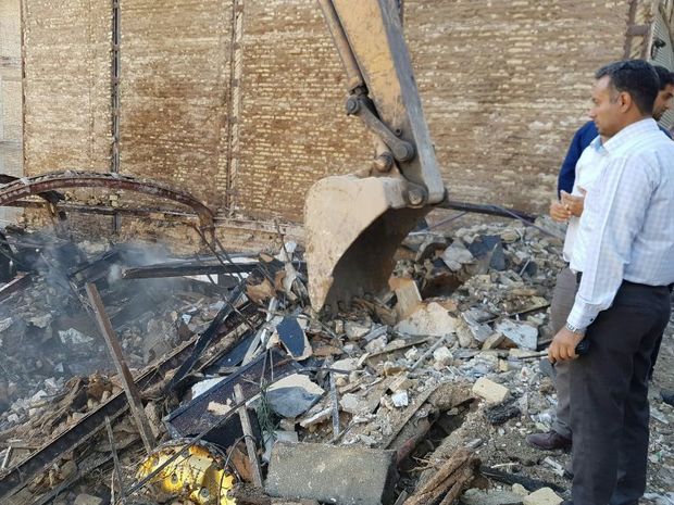 انفجار موجب تخریب یک مغازه در دزفول شد