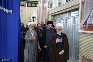 مراسم سی و هفتمین سالگرد بزرگداشت امام خمینی (س) در روستای خیارج استان قزوين