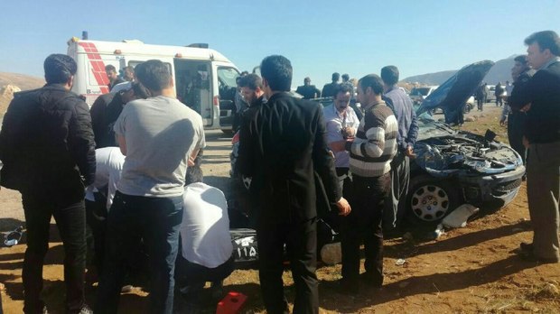 حادثه رانندگی در تقاطع کارزان -سیروان یک کشته و یک زخمی برجا گذاشت