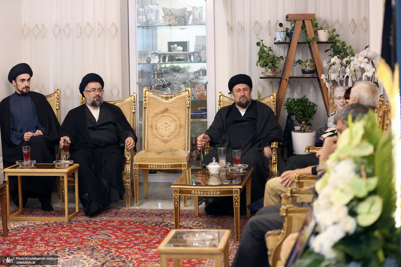 حضور سیدحسن خمینی در منزل شهید باقری