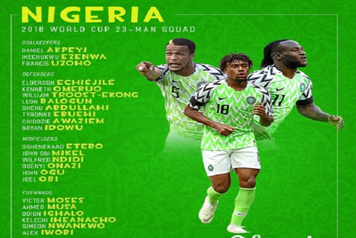 فهرست 23 نفره تیم ملی نیجریه اعلام شد+ عکس