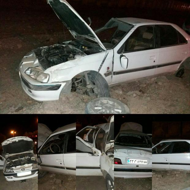 واژگونی پژو پارس در جاده دزفول - اندیمشک چهار مصدوم بر جای گذاشت