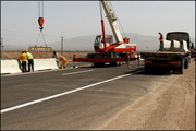 13.2 کیلومتر حفاظ بتنی در محورهای استان کرمانشاه نصب شد