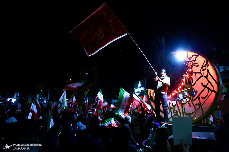 تجمع مردمی در میدان تجریش تهران