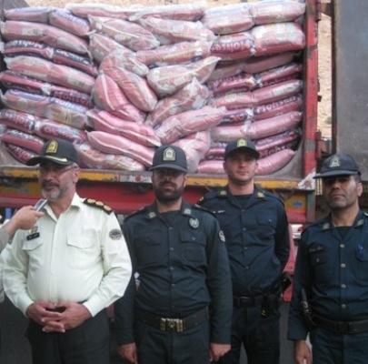 کشف 14 تن برنج خارجی قاچاق در پلدختر