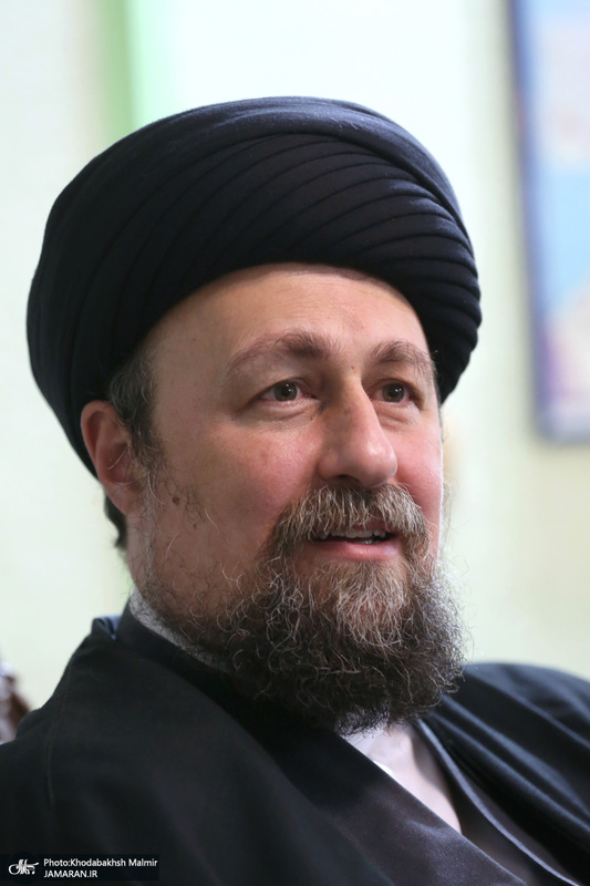 حضور سید حسن خمینی در دفتر نمایندگی جنبش مقاومت اسلامی فلسطین (حماس)