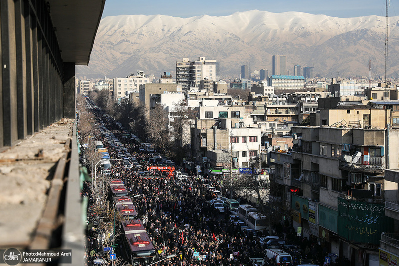 حضور میلیون ها تهرانی در تشییع پیکر مطهر سردار قاسم سلیمانی - 2