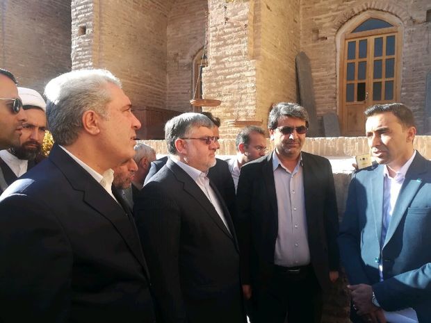 وزیر میراث فرهنگی، گردشگری و صنایع دستی از آثار تاریخی سرایان بازدید کرد