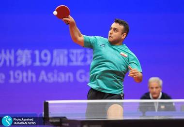 ویدیو| ضربه به سطل و دست ندادن؛ رفتار عجیب 2 ستاره پینگ پنگ