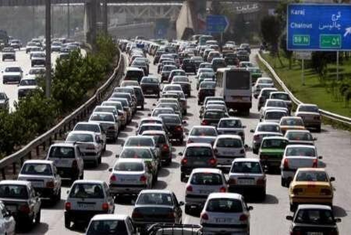 ترافیک نیمه سنگین در محدوده ورودی تهران
