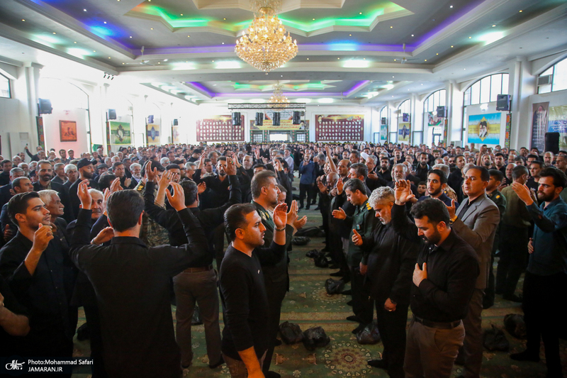 مراسم هفتمین روز شهادت سرلشگر پاسدار شهید مجید خادمی در روستای امیر حاجیلو - فسا