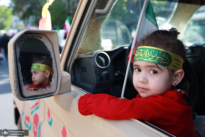 راهپیمایی دختران «جان‌فدای ایران» -۱