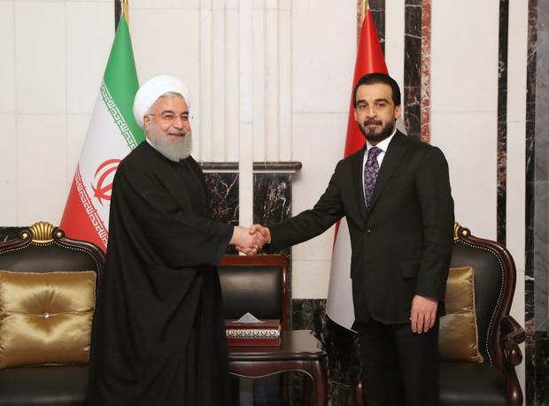 دیدار روحانی با رئیس مجلس عراق
