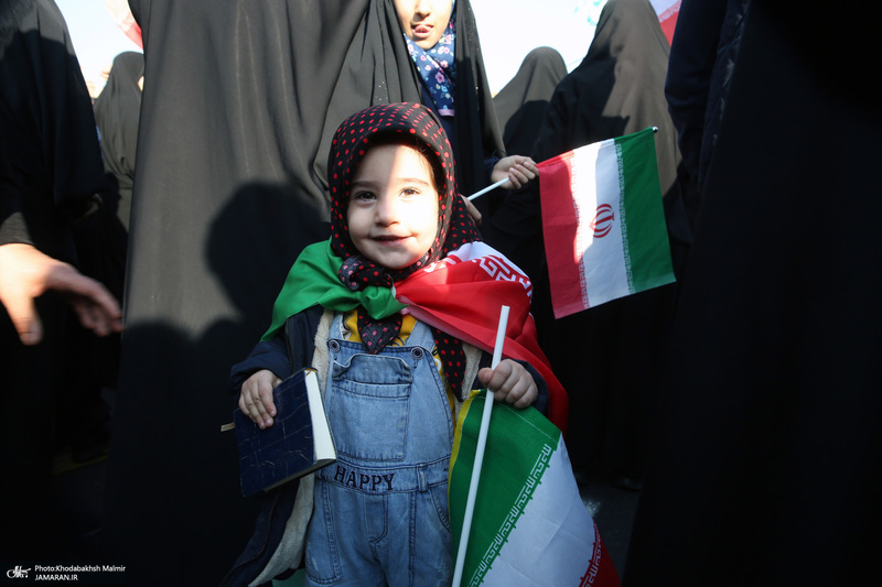 حضور سید حسن خمینی در اجتماع بزرگ مردم تهران