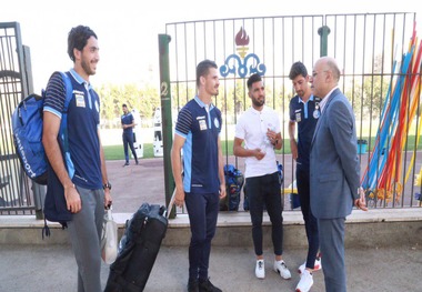 حضور فتحی در تمرین استقلال+عکس
