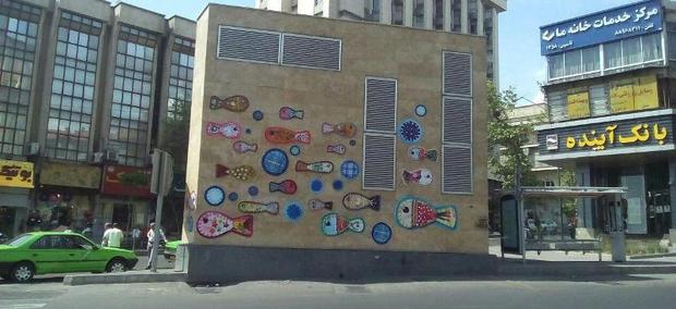 دیوارنگاری زیبا نشاط وشادابی شهروندان تهران را فراهم می کنند