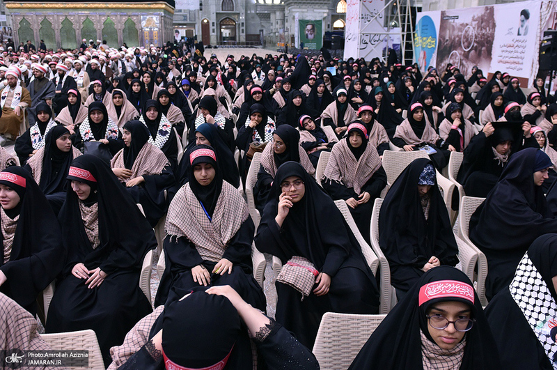 گردهمایی دانشجویان و طلاب بسیجی در حرم مطهر امام خمینی (س)