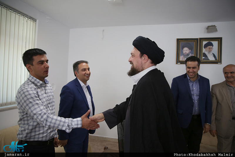 دیدار جمعی از اعضای شورای شهر مشهد با سید حسن خمینی 