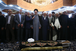 مراسم تشییع پیکر حجت الاسلام و المسلمین علی اصغر رحمانی خلیلی