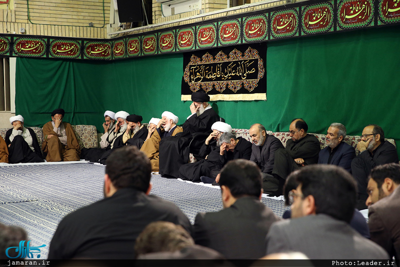 آخرین شب مراسم عزاداری حضرت فاطمه‌زهرا(س) در حسینیه امام خمینی 