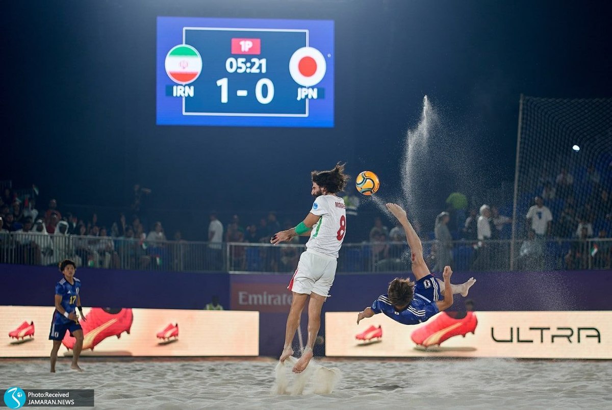 پیروزی فوتبال ساحلی ایران مقابل ژاپن در یک بازی عجیب!