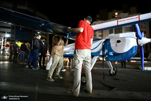 نصب و استقرار پهباد مهاجر 6 در سه راه قیطریه