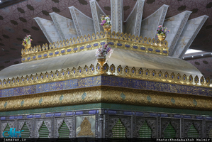 مراسم عزاداری شب شهادت حضرت زهرا(س) در حرم امام خمینی (س)