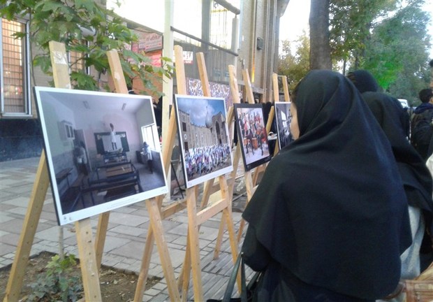 نمایشگاه عکس برتر جشنواره ملی وقف در همدان گشایش یافت