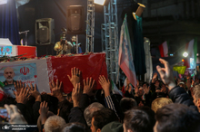 چهلمین شب اجتماع پرشور مردم در میدان تجریش