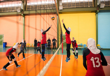 نخستین پیروزی والیبالیست‌های دختر ایران در رقابت‌های قهرمانی آسیا 
