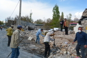 نشت گاز و تخریب کامل یک واحد مسکونی در شهرستان کوثر
