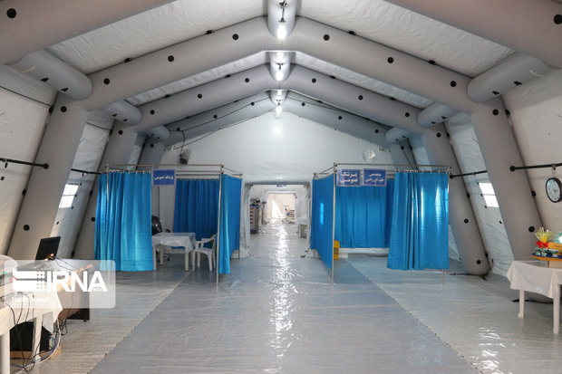 ۶ بیمارستان صحرایی توسط سپاه در نقاط مختلف کشور برپا شده‌است