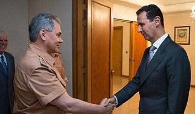 وزیر دفاع روسیه به دیدار بشار اسد رفت