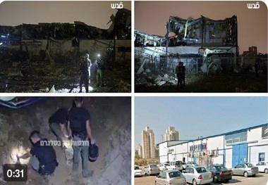 ایران یک کارخانه پهپادسازی اسرائیل را نابود کرد + عکس