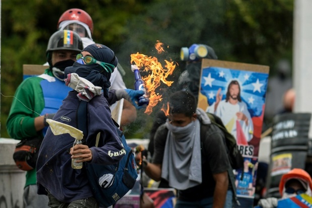 عکس/ اعتراض در کاراکاس