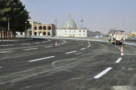 ورودی امامزاده آقا علی عباس (ع) بادرود در آستانه نوروز 96 بهسازی شد