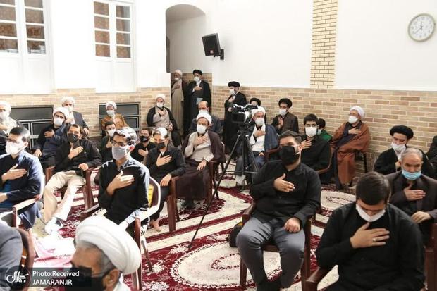 تصاویر/ مجلس عزای امام حسن عسکری (ع) در دفتر آیت‌الله شبیری زنجانی