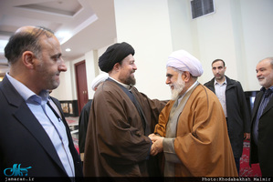 دیدار رئیس و اعضای مجمع جهانی اهل بیت با سید حسن خمینی