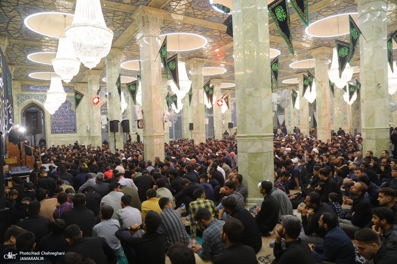 مراسم عزاداری سالروز شهادت امام جعفر صادق (ع) در مسجد اعظم قم