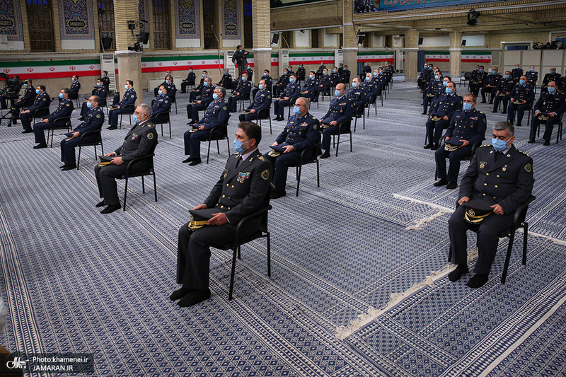دیدار فرماندهان و کارکنان نیروی هوایی ارتش با فرمانده معظم کل قوا