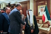 دیدار وزیر امور خارجه ایران و امیر جدید کویت 