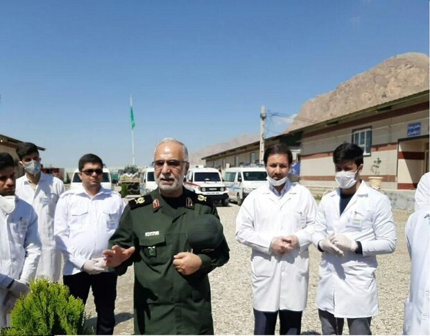 کمک ۱۶ هزار نیروی بسیجی به کادر درمان کرمانشاه